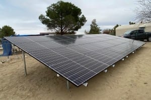 Solar Panels  in yard